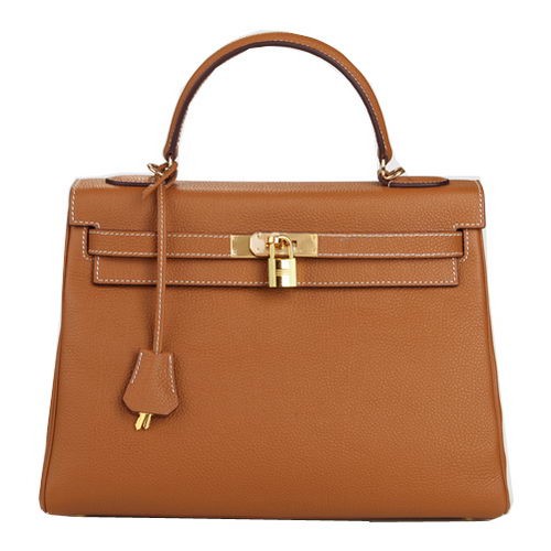 Hermes Kelly 32cm Umhängetasche Weizen Original Leder K32 Gold
