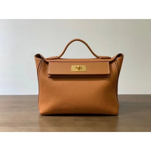 Hermes Kelly Original togo Ledertasche H2424 goldbraun