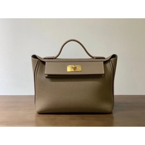 Hermes Kelly Original togo Ledertasche H2424 grau