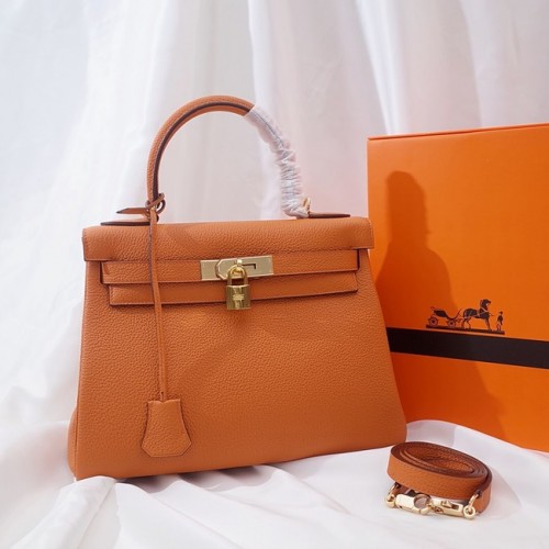 Hermes Kelly Umhängetasche Original TOGO Leder KY3255 orange