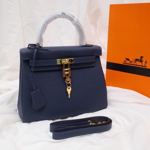 Hermes Kelly Umhängetasche Original TOGO Leder KY3255 Königsblau