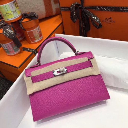 Hermes Kelly Tragetasche Original Epsom Leder KL20 Pink