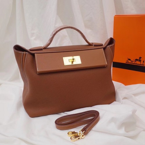Hermes Kelly togo Ledertasche H2424 braun