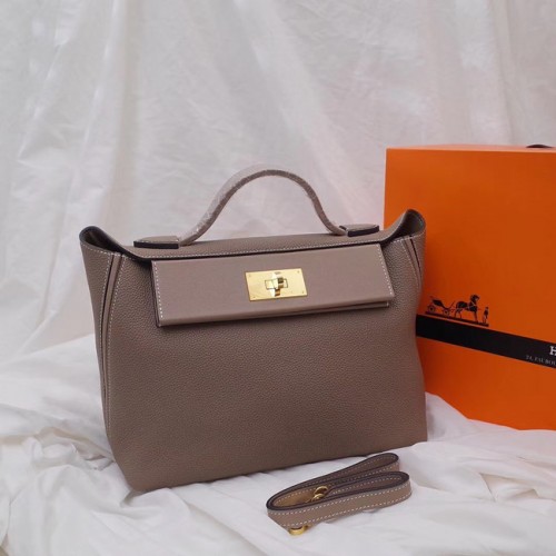Hermes Kelly togo Ledertasche H2424 grau