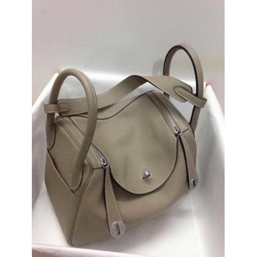 Hermes Lindy 30CM Original Leder Umhängetasche HLD30 Khaki