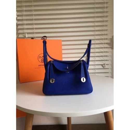 Hermes Lindy Original Togo Ledertasche 5086 Blau