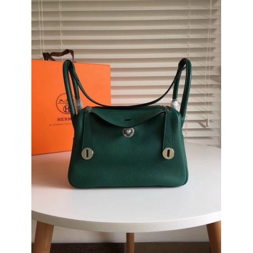 Hermes Lindy Original Togo Ledertasche 5086 Grün