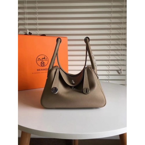 Hermes Lindy Original Togo Ledertasche 5086 Grau