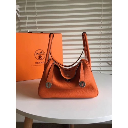 Hermes Lindy Original Togo Ledertasche 5086 Orange