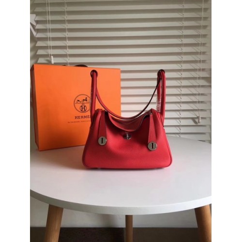 Hermes Lindy Original Togo Ledertasche 5086 Rot