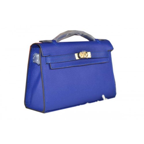 Hermes MINI Kelly 22cm Einkaufstasche Kalbsleder Royal