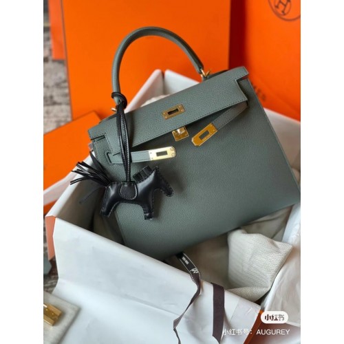 Hermes Original Epsom Leder KEL2578 Elefant grau