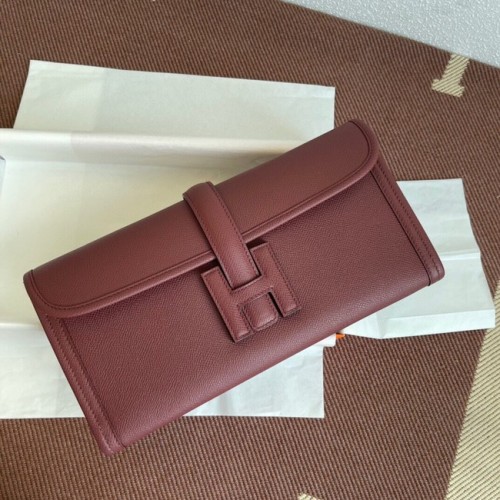 Hermes Original Espom Lederclutch 37088 weinrot