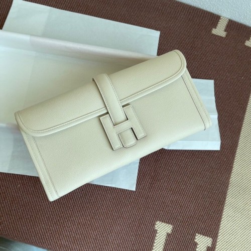 Hermes Original Espom Lederclutch 37088 creme