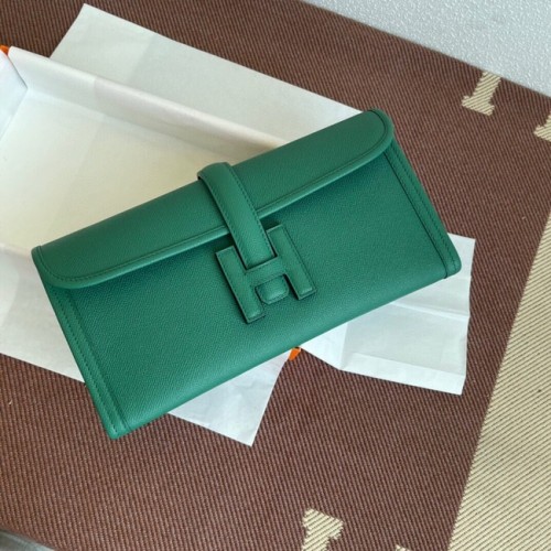 Hermes Original Espom Lederclutch 37088 grün