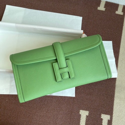 Hermes Original Espom Lederclutch 37088 hellgrün