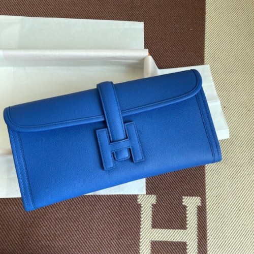 Hermes Original Espom Lederclutch 37088 optikblau