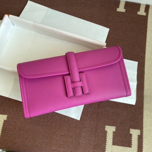 Hermes Original Espom Lederclutch 37088 Pflaumenblüte