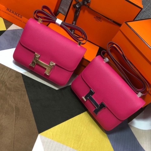 Hermes Original Espom Leder Constance Bag 5333 Purpurrot