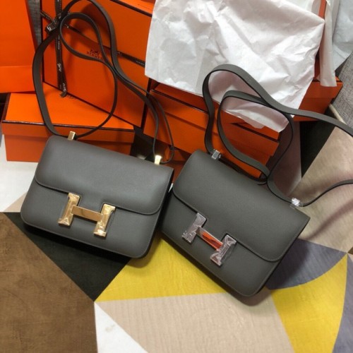 Hermes Original Espom Leder Constance Bag 5333 dunkelgrau