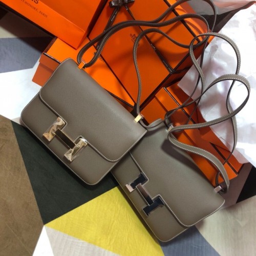 Hermes Original Espom Leder Constance Bag 5333 grau