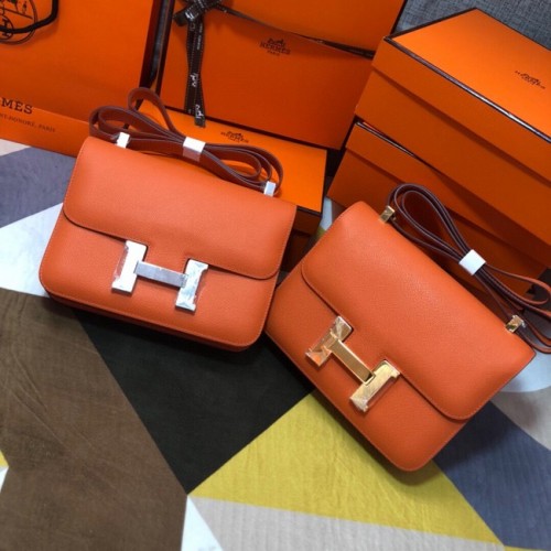 Hermes Original Espom Leder Constance Bag 5333 orange
