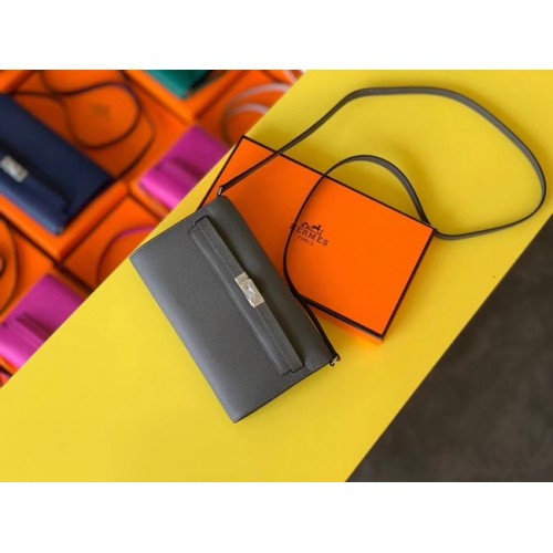 Hermes Original Kelly Espom Leder to go woc Bag H4087 grau