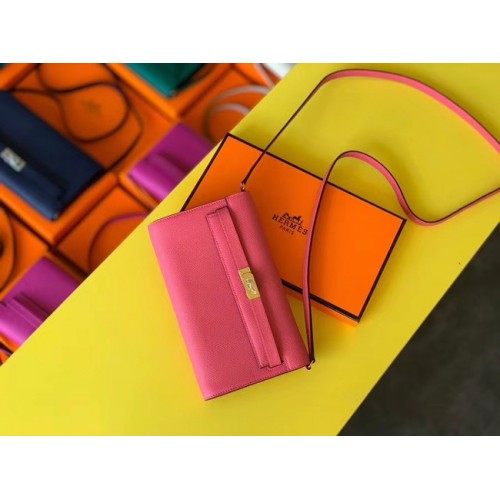 Hermes Original Kelly Espom Leder to go woc Bag H4087 rose