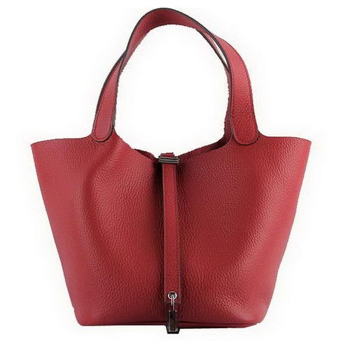 Hermes Picotin Lock MM Taschen Clemence Leder H8616 Rot