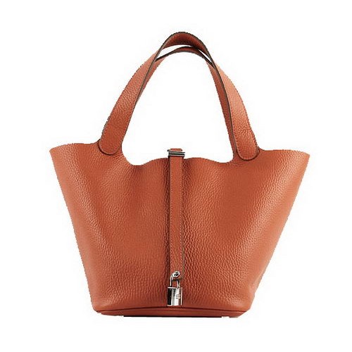 Hermes Picotin Lock PM Taschen Clemence Leder H8615 Orange