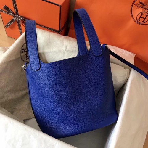 Hermes Picotin Lock PM Taschen Original Leder H8688 electric blue