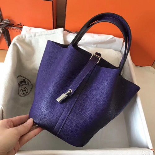 Hermes Picotin Lock PM Taschen Original Leder H8688 violett