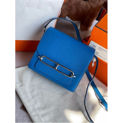 Hermes Roulis 19cm Evercolor 9D H9003 Elektrooptisch Blau&Silber