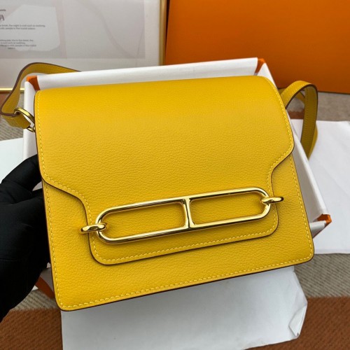 Hermes Roulis 19cm Evercolor 9D H9003 Gelbgold