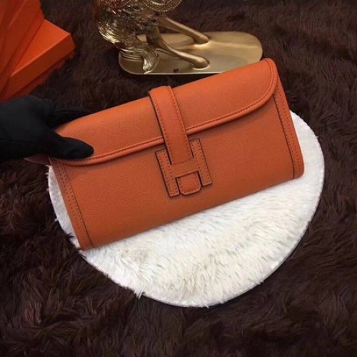 Hermes Togo Lederclutch H88017 Orange