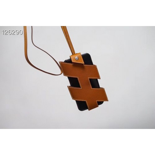 Hermes iPhone 11 Pro Tasche Original Leder H6698 Braun