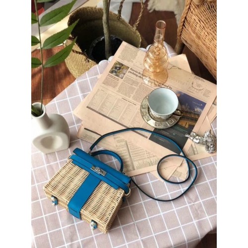 Hermes Kelly Picknicktasche 9810 blau