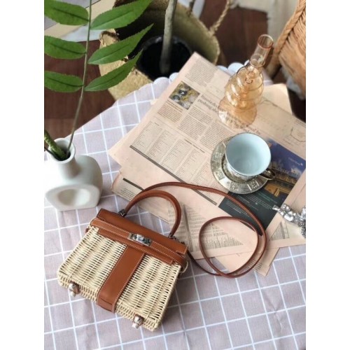 Hermes Kelly Picknicktasche 9810 braun