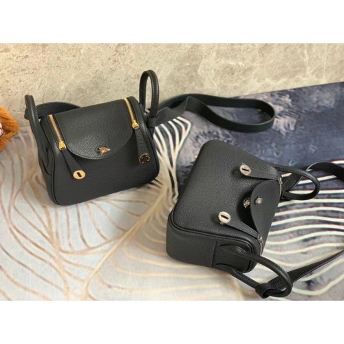 Hermes Mini Lindy Original Togo Ledertasche OLD19 schwarz