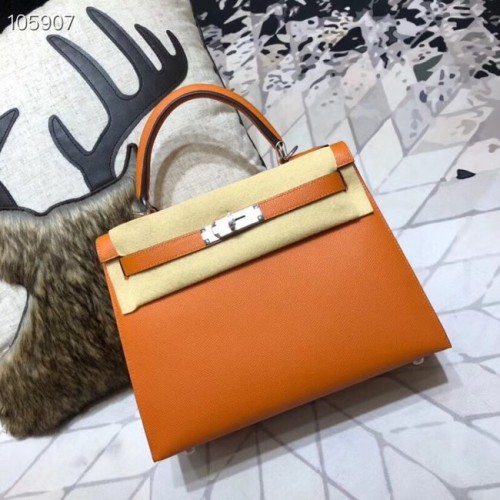 Hermes original Kelly Epsom Leder KL32 orange