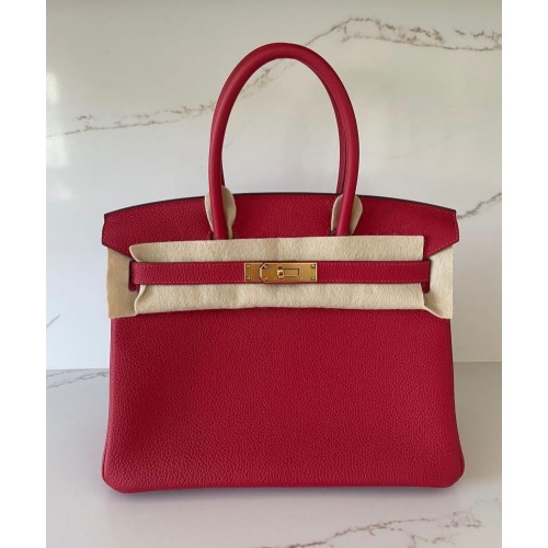Hermes Original Togo Leder HB25O Rot