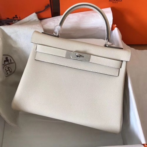 Hermes Original Togo Leder Kelly Bag KL320 Creme