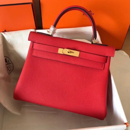 Hermes Original Togo Leder Kelly Bag KL320 rot