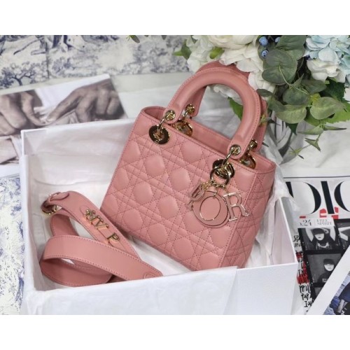 LADY DIOR TASCHE MY ABCDIOR Cannage Lammleder M0538O rosa