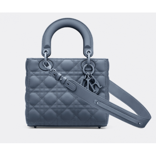 LADY DIOR MY ABCDIOR TASCHE Dark Denim Blue Ultramattes Cannage-Kalbsleder M0538SLOI