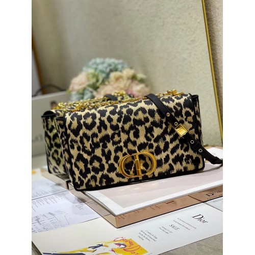 GROSSE DIOR CARO TASCHE Beige Multicolor Mizza bestickter Samt M9243UT