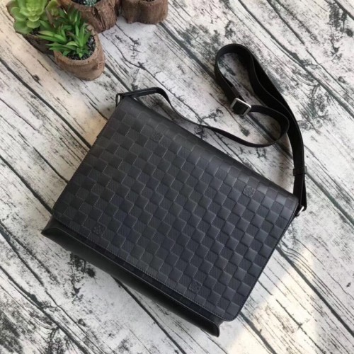 LOUIS VUITTON ORIGINAL LEDER KURSTASCHE N41038 N41035 SCHWARZ