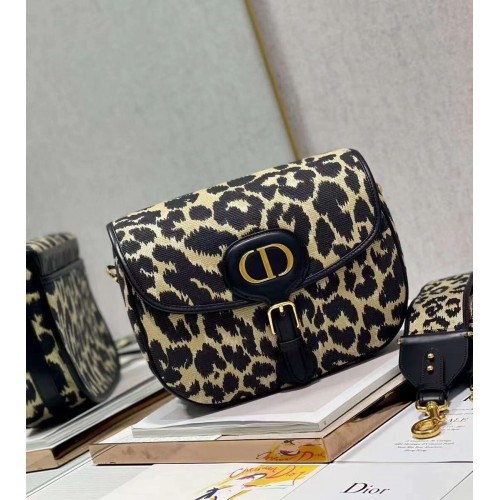 Große DIOR BOBBY BAG Beige Multicolor Mizza Stickerei C9267E