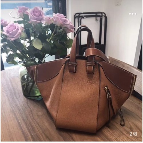 Loewe Hängematte Kleine Tasche Original Leder A9127 Braun