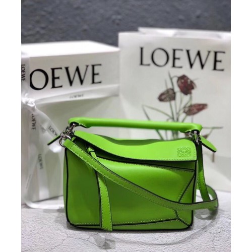 Loewe Mini Puzzle Bag Original Leder B9125 Grün